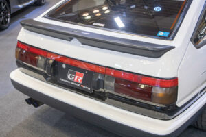 Toyota AE86 Sprinter Trueno equipped with a tuned 4A-G engine from the late AE92