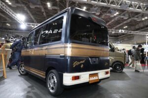 ATRAI FUZZ wagon and deck van exhibited by DAMD at Osaka Auto Messe 2024