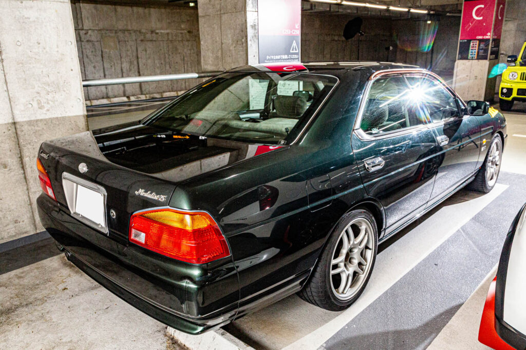 A 1998 Nissan Laurel Medalist and its owner, Mai Yazawa