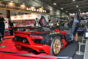 Lamborghini was also on display and made its presence known to visitors