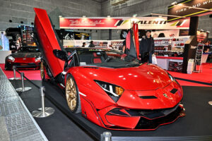 Lamborghini was also on display and made its presence known to visitors