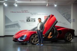 Mr. Uchino with 33 Stradale, limited to 33 units worldwide