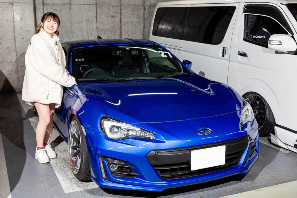 Subaru BRZ GT with the owner, Ms. Sato