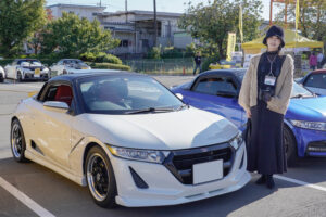 A 2017 Honda S660 MUGEN RA and its owner, Saki Misawa