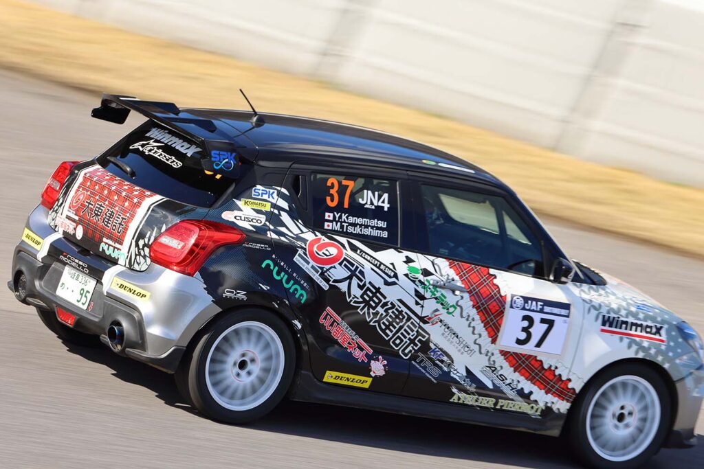 Yuna Kanematsu and co-driver Momo Tsukishima in RALLY Mikawa Bay 2024