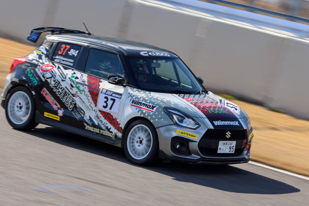 Yuna Kanematsu and co-driver Momo Tsukishima in RALLY Mikawa Bay 2024