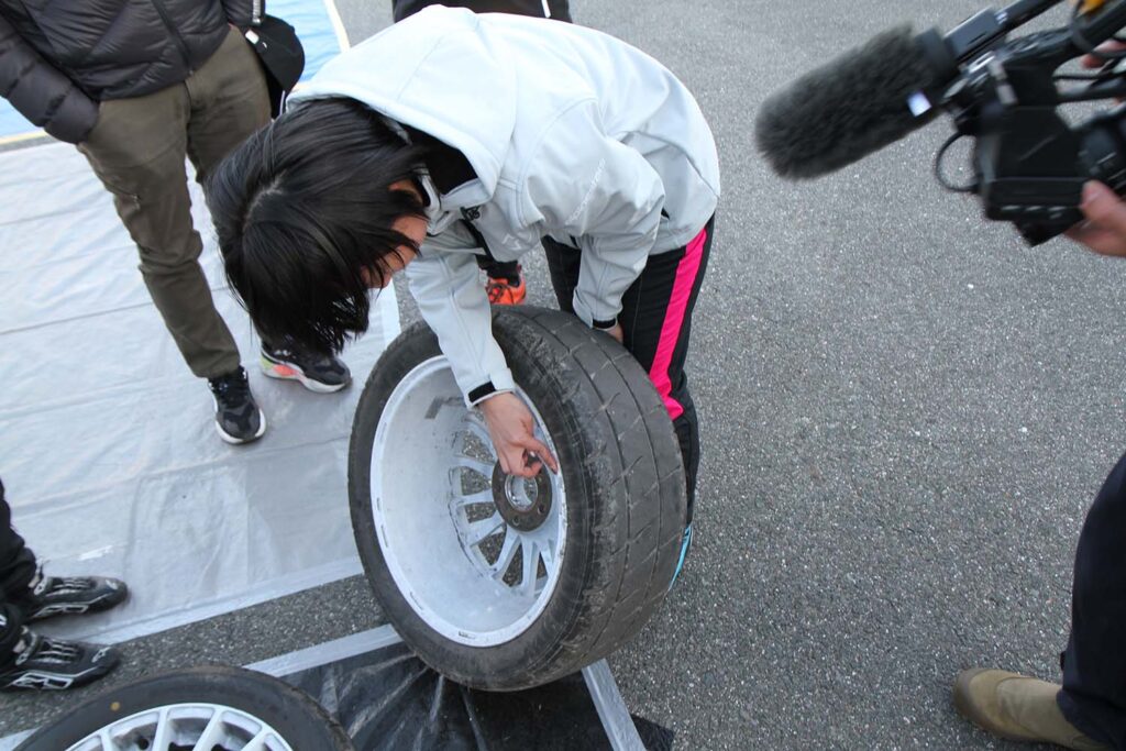 Yuna Kanematsu and co-driver Momo Tsukishima in RALLY Mikawa Bay 2024