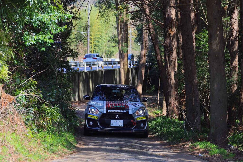 Yuna Kanematsu and co-driver Momo Tsukishima in RALLY Mikawa Bay 2024