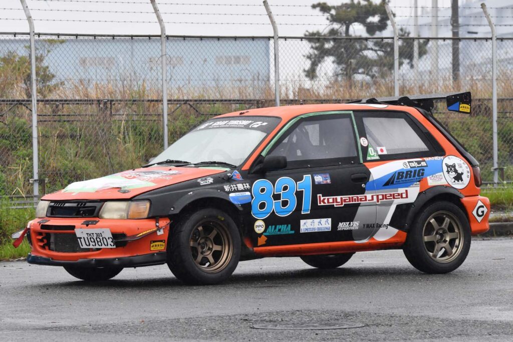 Mr. Yagi and his Toyota Starlet on his second attempt at Pikes Peak