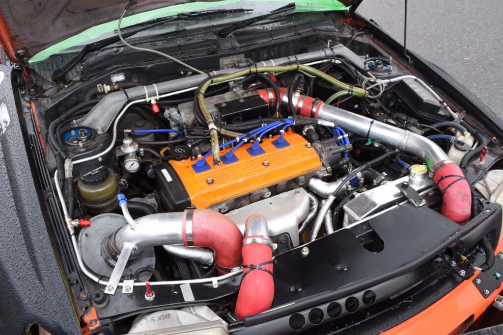 Mr. Yagi and his Toyota Starlet on his second attempt at Pikes Peak