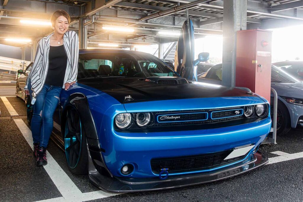 Ms. Mi-yan and 2016 Dodge Challenger Scat Pack Shaker