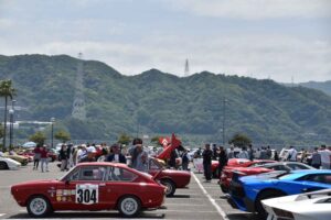 The exhibition area was almost divided into areas for display vehicles by country of production, such as the U.K., Germany, France, Italy, the U.S., and Japan