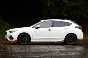 The base vehicle for the demo car is a Subaru Impreza ST-H AWD Crystal White