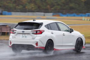 The base vehicle for the demo car is a Subaru Impreza ST-H AWD Crystal White