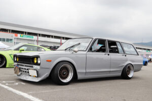 Nissan 3rd-generation C10 Skyline (a.k.a. Hakosuka) converted from a sedan to a van