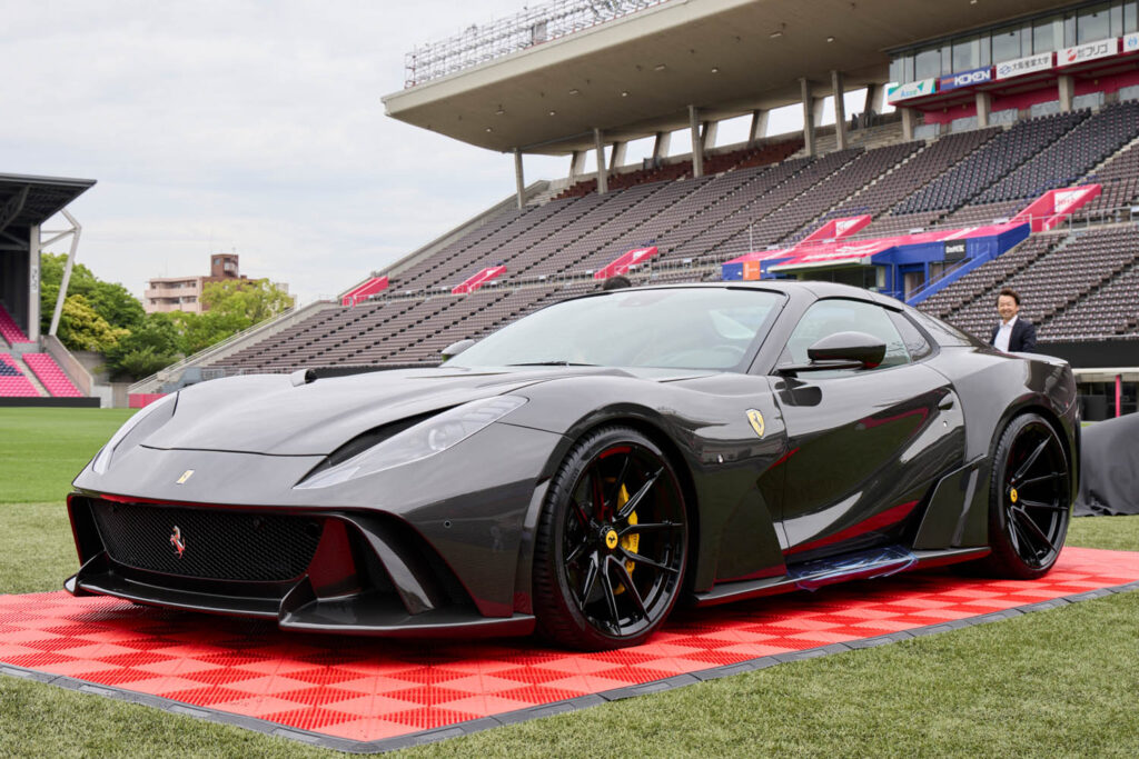 Novitec Ferrari 812 GTS N-LARGO 1 of 1 FULL VISIBLE CARBON: Special reception to celebrate the completion will be held in Osaka, Japan on May 30, 2024 at YODOKO SAKURA Stadium in Osaka City with great fanfare.