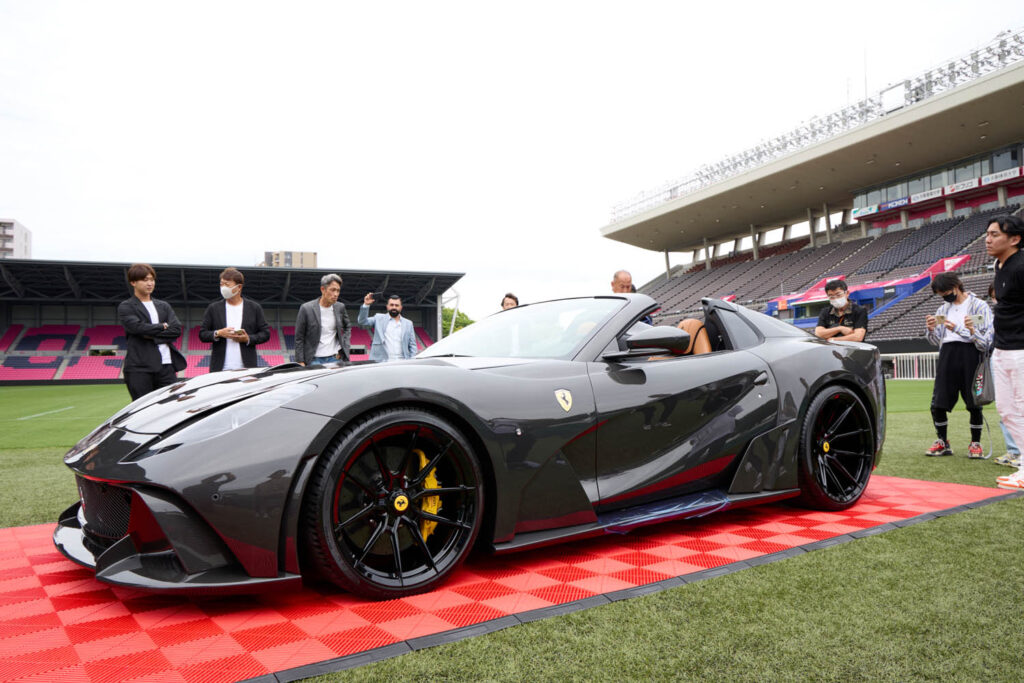 Novitec Ferrari 812 GTS N-LARGO 1 of 1 FULL VISIBLE CARBON: Special reception to celebrate the completion will be held in Osaka, Japan on May 30, 2024 at YODOKO SAKURA Stadium in Osaka City with great fanfare.