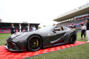 Novitec Ferrari 812 GTS N-LARGO 1 of 1 FULL VISIBLE CARBON: Special reception to celebrate the completion will be held in Osaka, Japan on May 30, 2024 at YODOKO SAKURA Stadium in Osaka City with great fanfare.