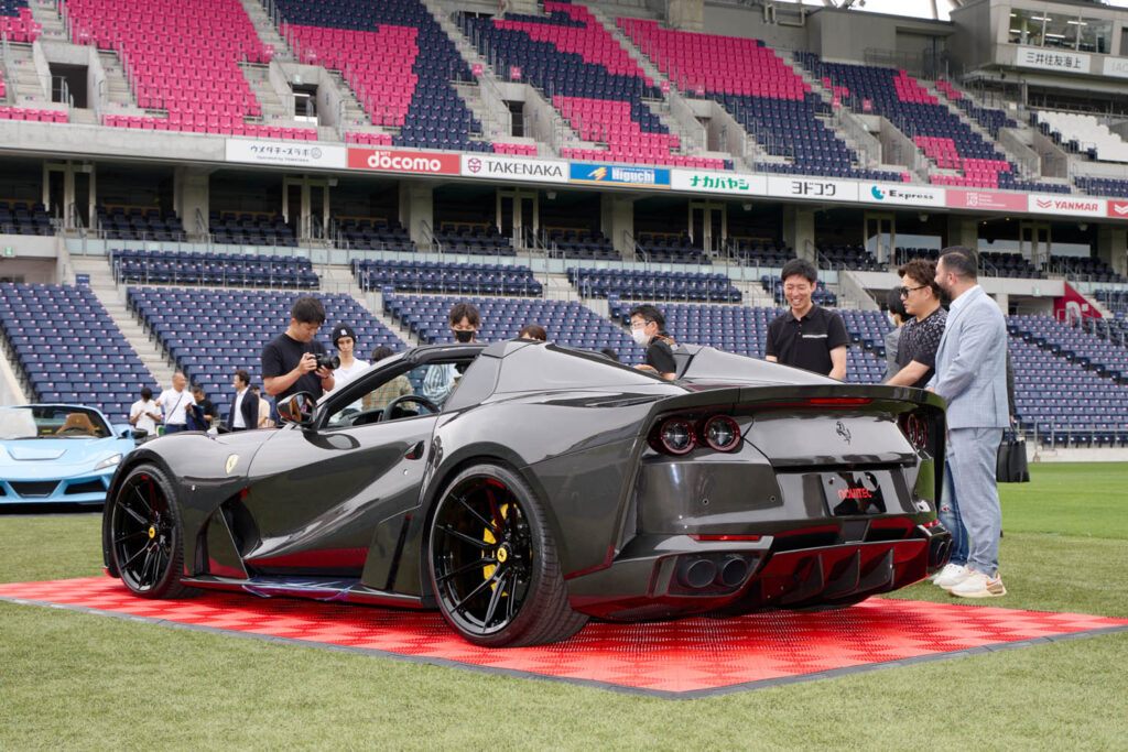 Novitec Ferrari 812 GTS N-LARGO 1 of 1 FULL VISIBLE CARBON: Special reception to celebrate the completion will be held in Osaka, Japan on May 30, 2024 at YODOKO SAKURA Stadium in Osaka City with great fanfare.