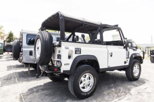 Land Rover Defender 90: One of the few 1995 Defender soft-top models exported to the U.S.