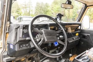 Land Rover Defender 90 that actually competed in the 1986 Camel Trophy as Team Japan