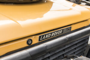 Land Rover Defender 90 that actually competed in the 1986 Camel Trophy as Team Japan