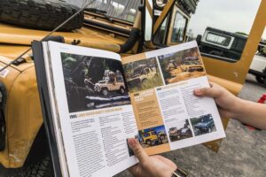 Land Rover Defender 90 that actually competed in the 1986 Camel Trophy as Team Japan