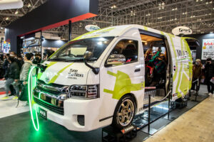 HKS e-Hiace Multi-Energy Concept attracts attention at Tokyo Auto Salon 2024