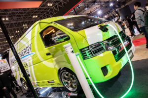 HKS e-Hiace Multi-Energy Concept attracts attention at Tokyo Auto Salon 2024