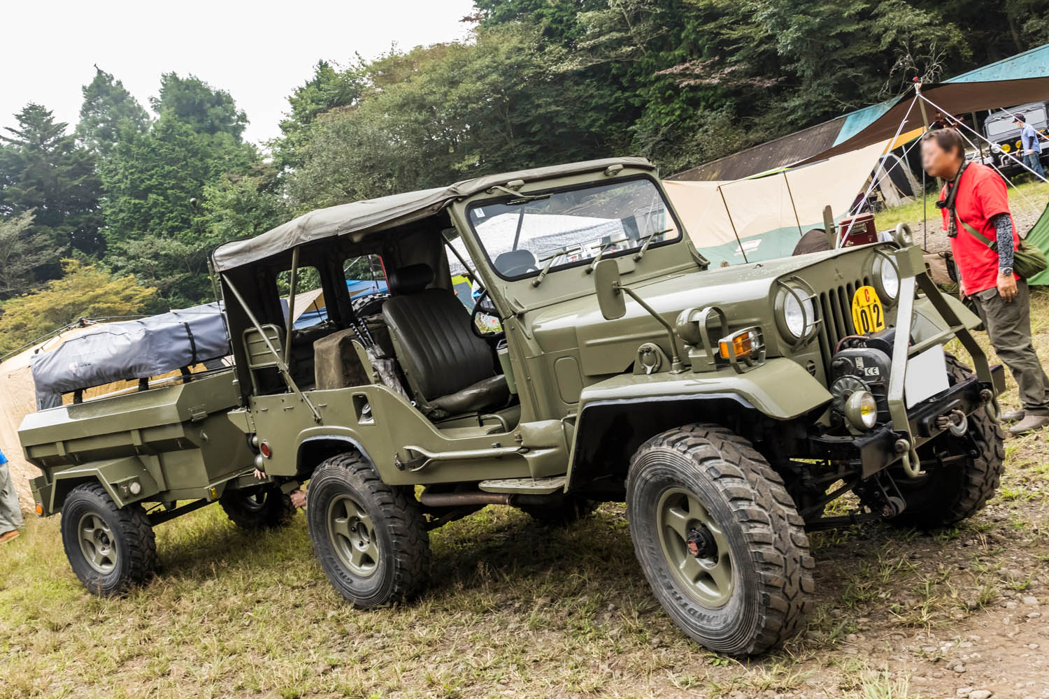 マルイ/オフロード 三菱JEEP ◎当時物 マルイ 三菱オフロードジープ 1/18 Jeepモータープラモ