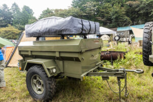 A 1980 J24 Mitsubishi Jeep is fitted with a J25A body that was restored over the course of three months