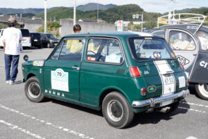 The Maruyama family's 1968 Honda N360 (N1) that participated in the Milky Way Rally