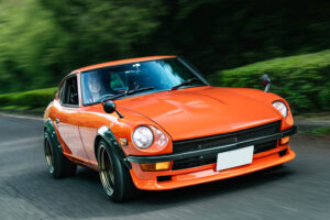 Ms. Rami Sasaki test drives a 1971 Nissan S30 Fairlady Z