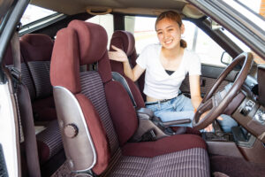 Ms. Rami Sasaki test drives a 1985 Toyota Celica XX